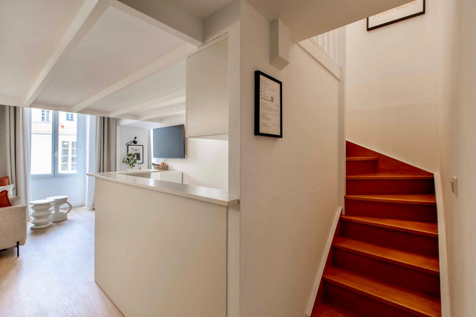 Suede Promenade Duplex Apartment At 1 Min From The Sea 2 Bathrooms Nice Eksteriør billede